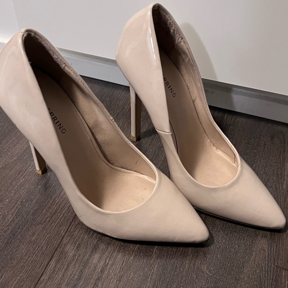 Call it Spring Nude/Beige Stilettos